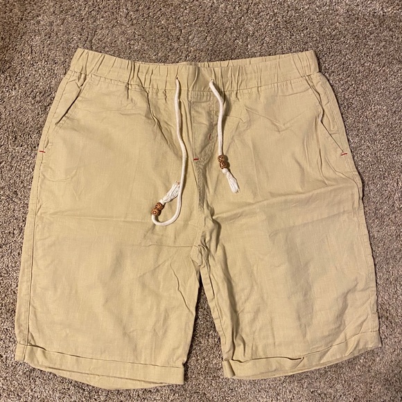 3 pairs of Mens linen casual fit shorts Medium - Picture 2 of 6